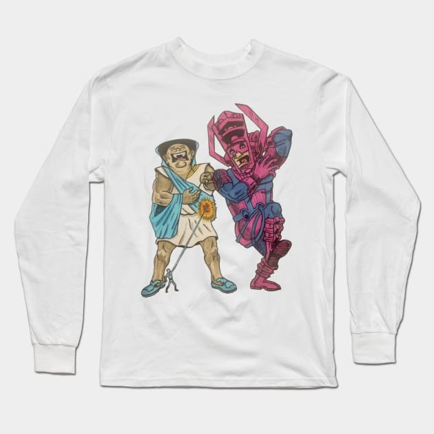 Galactus Pranked Long Sleeve T-Shirt by Fatmancomics